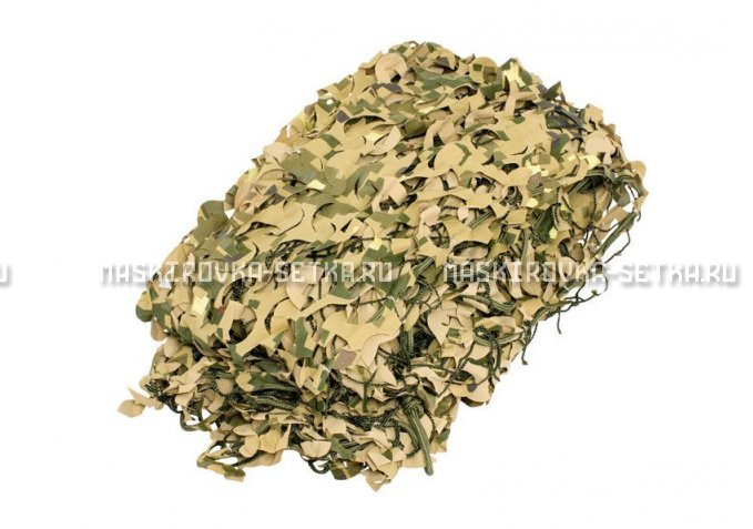 Массеть Camosystems Пейзаж-Профи Милитари 3D 1,8х3 м  – купить по цене 3850 руб. в интернет-магазине в городе Курск картинка 1