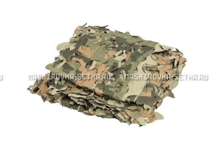 Сетка Camosystems Пейзаж Полынь 3D 2,4х6 м  – купить по цене 6200 руб. в интернет-магазине в городе Курск картинка 1