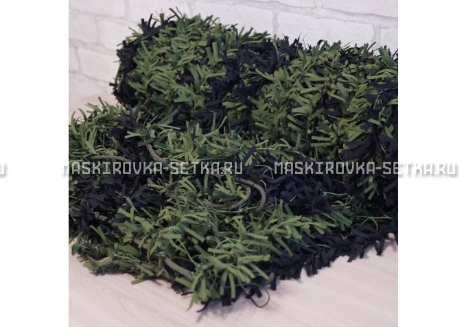 Маскировочная сеть Зеленя 2х3 м (зелено-черная) – купить по цене 3200 руб. в интернет-магазине в городе Курск картинка 4